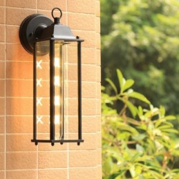 European Outdoor Wall Sconce Waterproof Square Column Wall Light Courtyard Garden Balcony