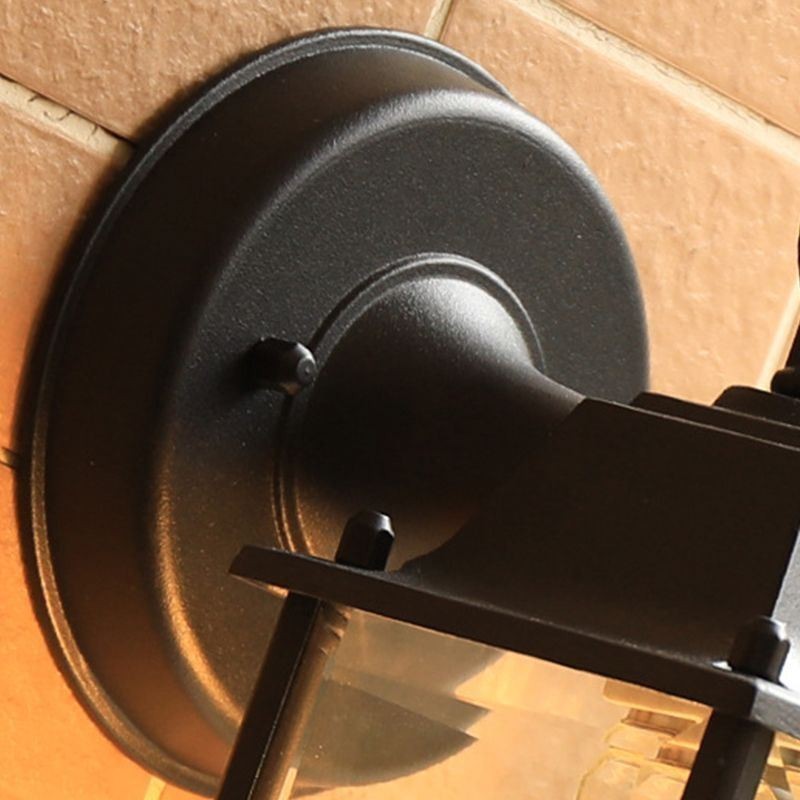 European Outdoor Wall Sconce Waterproof Square Column Wall Light Courtyard Garden Balcony