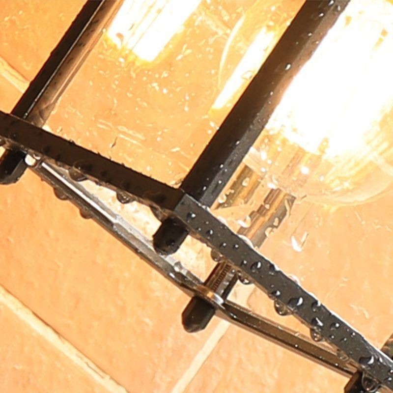 European Outdoor Wall Sconce Waterproof Square Column Wall Light Courtyard Garden Balcony