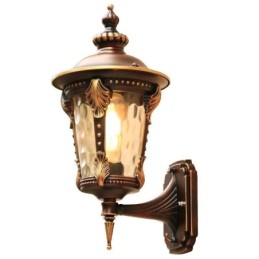European Retro Outdoor Wall Sconce Waterproof Carved Wall Light Garden Balcony Courtyard
