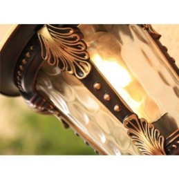 European Retro Outdoor Wall Sconce Waterproof Carved Wall Light Garden Balcony Courtyard