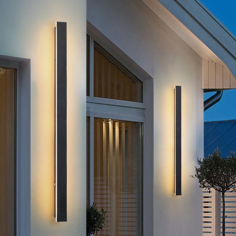 Outdoor Long Modern Contemporary Wall Lamp Sconce Wall Light IP 44 for Porch Patio Garden