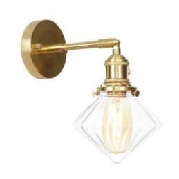 Modern Wall Light with Glass Shade