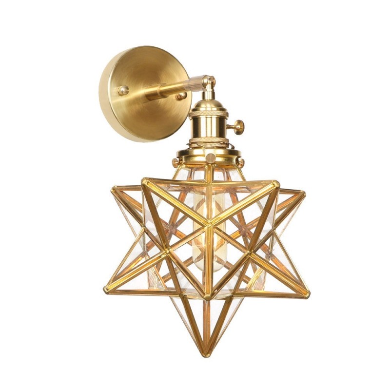 Modern Wall Light with Glass Shade