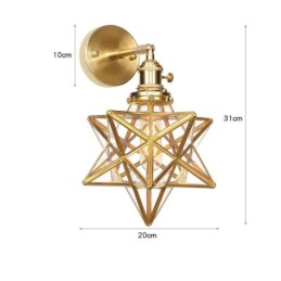 Modern Wall Light with Glass Shade