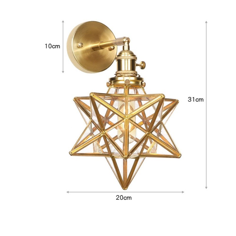 Modern Wall Light with Glass Shade