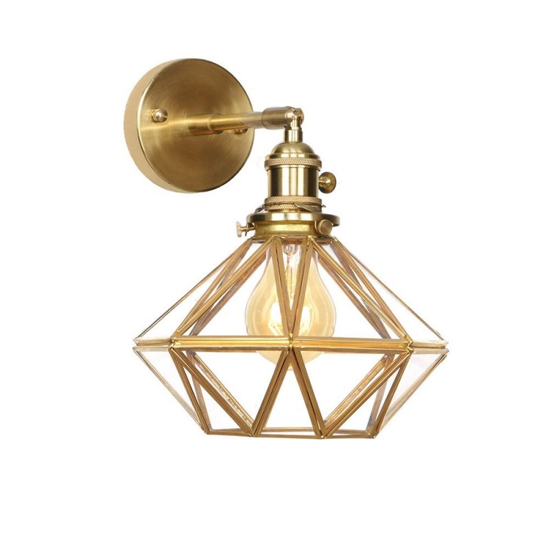 Modern Wall Light with Glass Shade