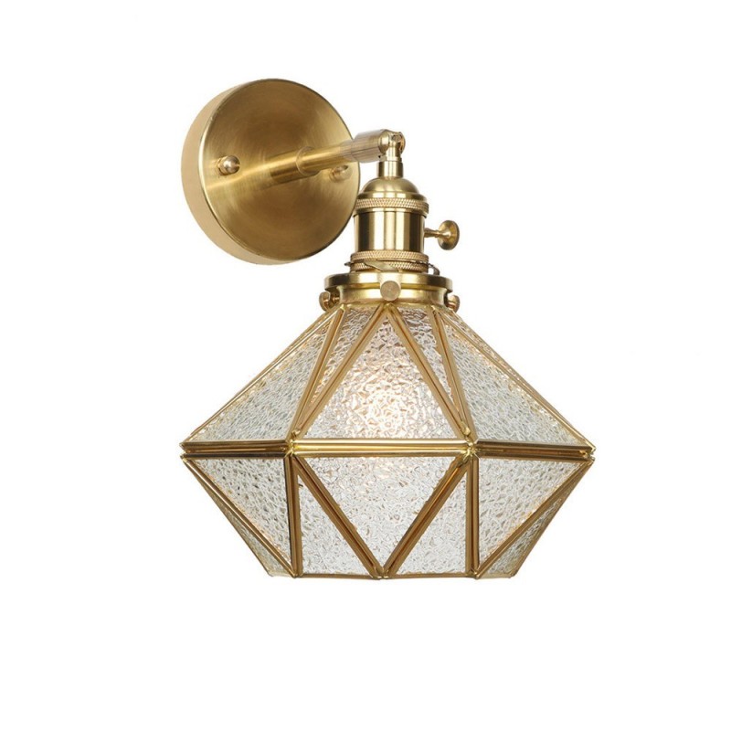 Modern Wall Light with Glass Shade