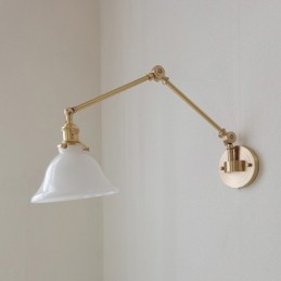 Modern Wall Light with Glass Shade