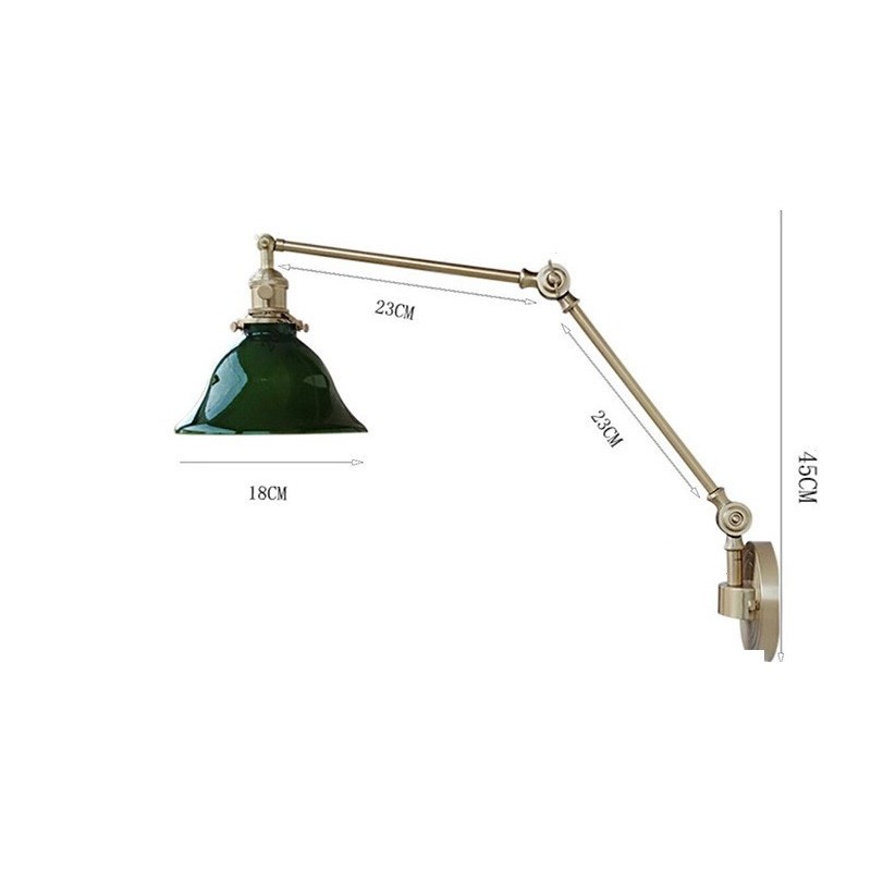 Modern Wall Light with Glass Shade