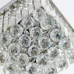 Modern Contemporary Crystal Metal Flush Mount