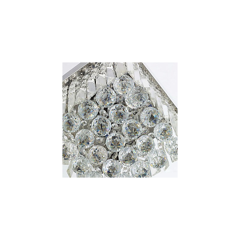 Modern Contemporary Crystal Metal Flush Mount