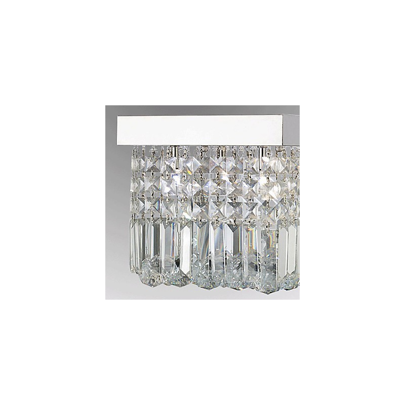 Modern Contemporary Crystal Metal Flush Mount