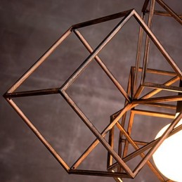 Pendant 1 Light Vintage Minimalist Iron Painting Chandelier