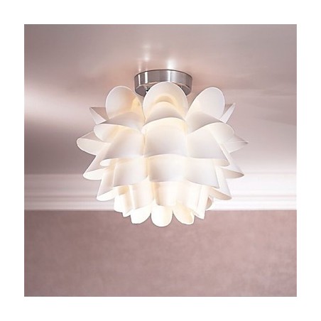 White Flower Ceiling Light 1 Light Pendant Hanging Lamp Fixture