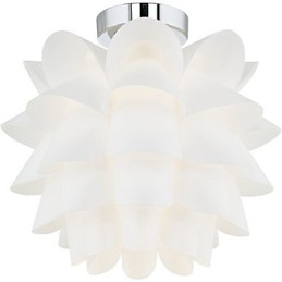 White Flower Ceiling Light 1 Light Pendant Hanging Lamp Fixture