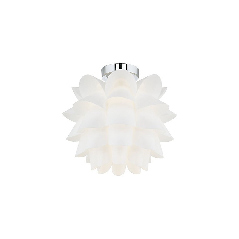 White Flower Ceiling Light 1 Light Pendant Hanging Lamp Fixture