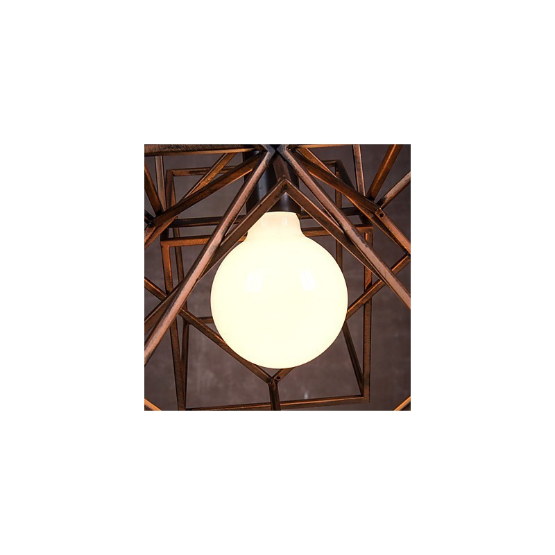 Pendant 1 Light Vintage Minimalist Iron Painting Chandelier