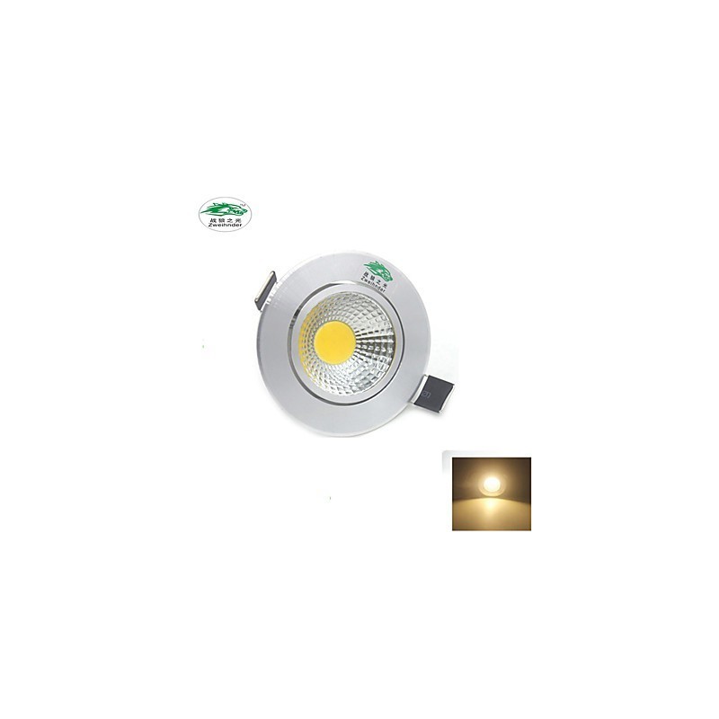 4PCS Zweihnder 3W 300Lm COB Ceiling Lamp Downlight Warm White Light
