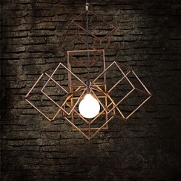 Pendant 1 Light Vintage Minimalist Iron Painting Chandelier