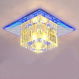 Mini Crystal Ceiling Lamp Spotlight SMD 3W Creative Lamp Tube Light Colorful Color Square Dome Light