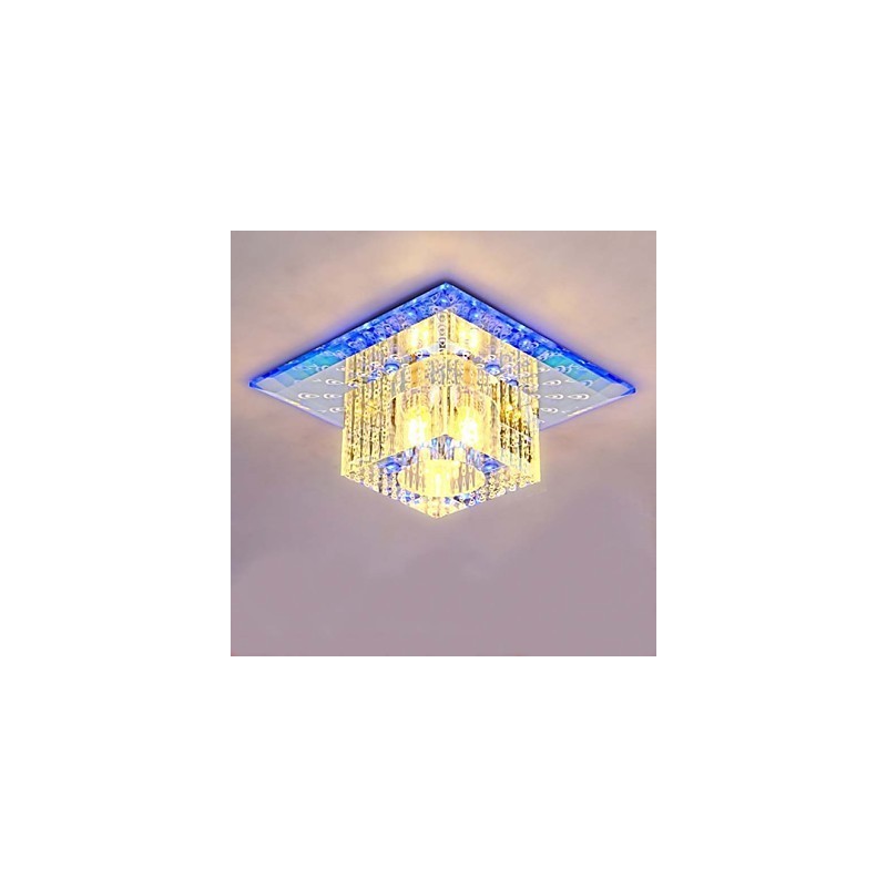 Mini Crystal Ceiling Lamp Spotlight SMD 3W Creative Lamp Tube Light Colorful Color Square Dome Light