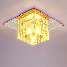 Mini Crystal Ceiling Lamp Spotlight SMD 3W Creative Lamp Tube Light Colorful Color Square Dome Light