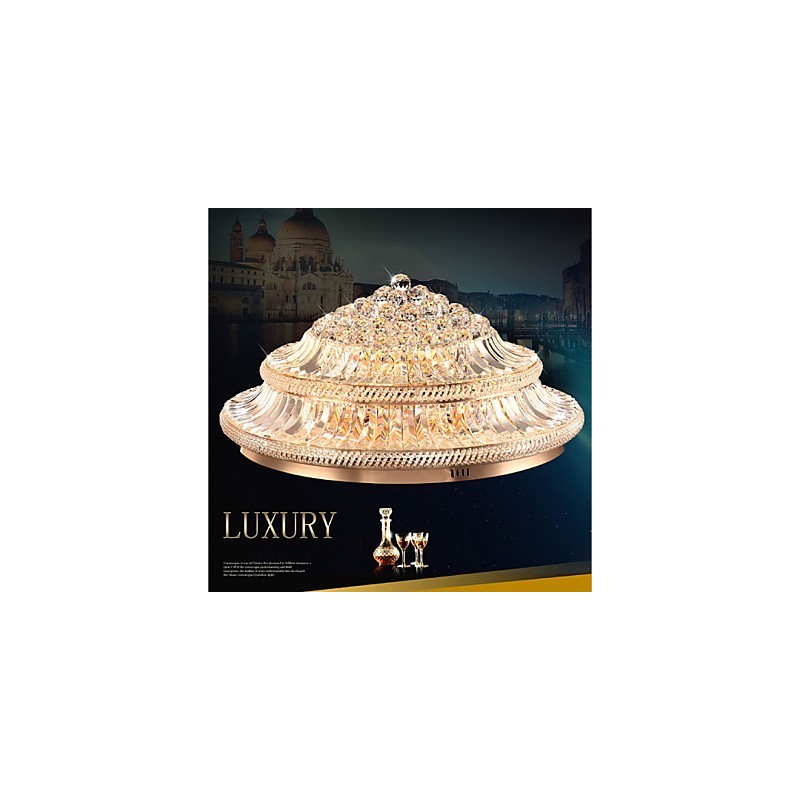 Modern Luxury 9Modern Crystal Ceiling Light Absorb Dome Light Diameter 80CM