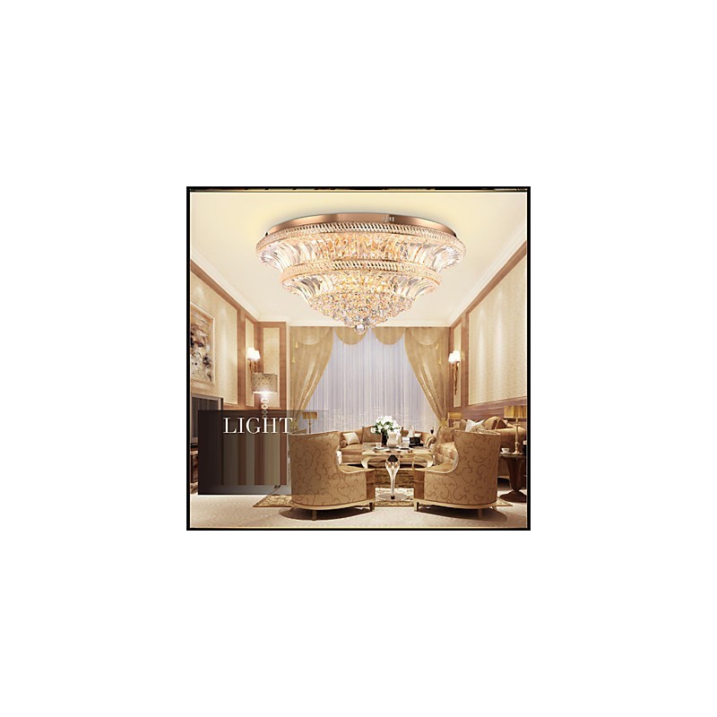 Modern Luxury 9Modern Crystal Ceiling Light Absorb Dome Light Diameter 80CM