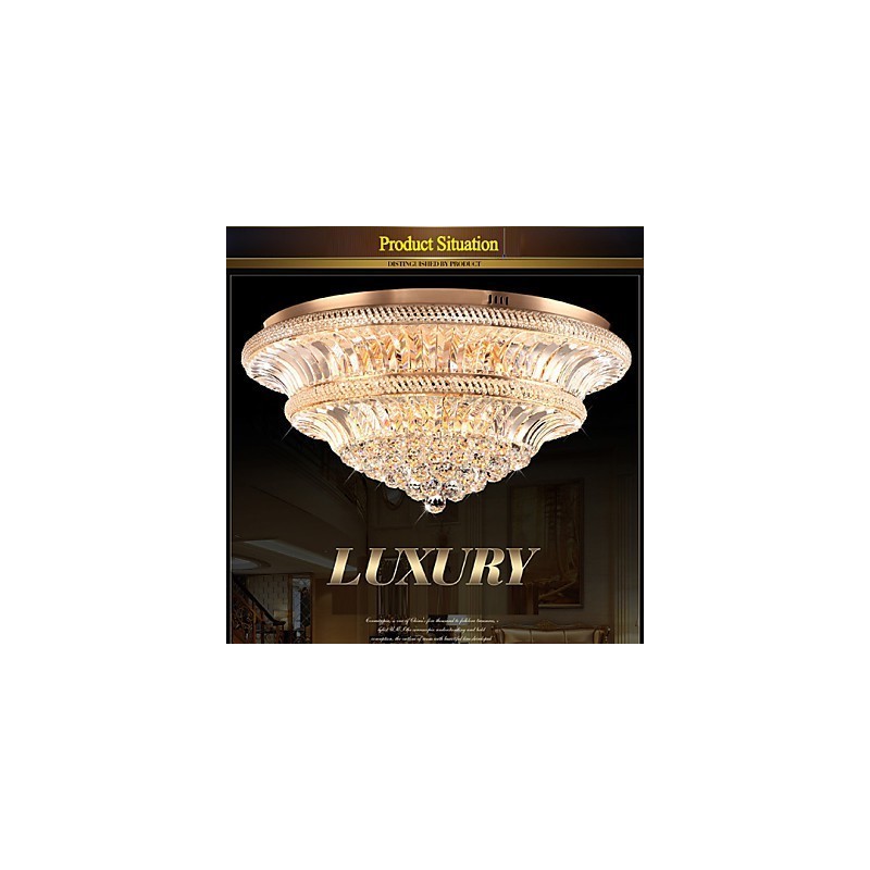 Modern Luxury 9Modern Crystal Ceiling Light Absorb Dome Light Diameter 80CM