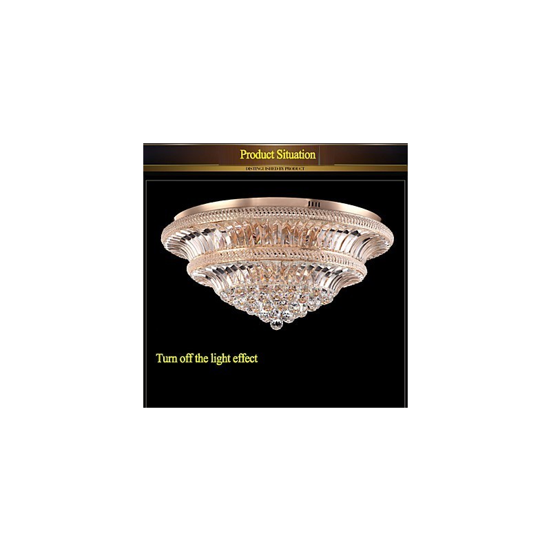 Modern Luxury 9Modern Crystal Ceiling Light Absorb Dome Light Diameter 80CM