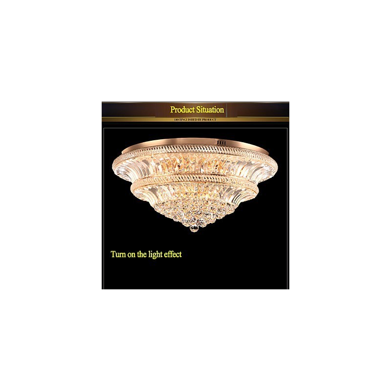 Modern Luxury 9Modern Crystal Ceiling Light Absorb Dome Light Diameter 80CM