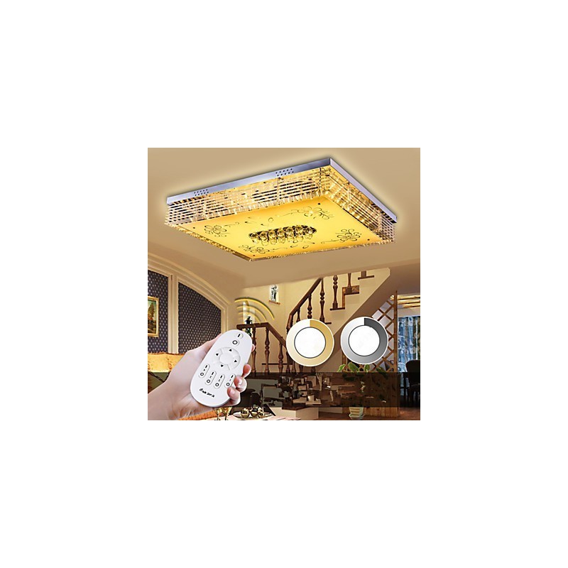 Flush Mount Crystal Modern Contemporary Metal