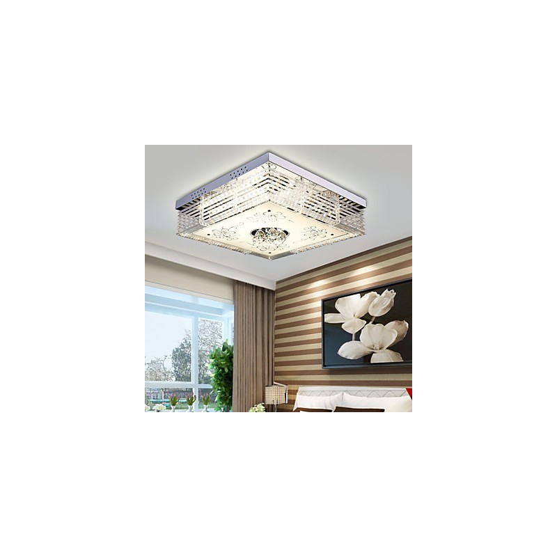 Flush Mount Crystal Modern Contemporary Metal