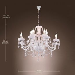 Modern Contemporary Electroplated Chandelier