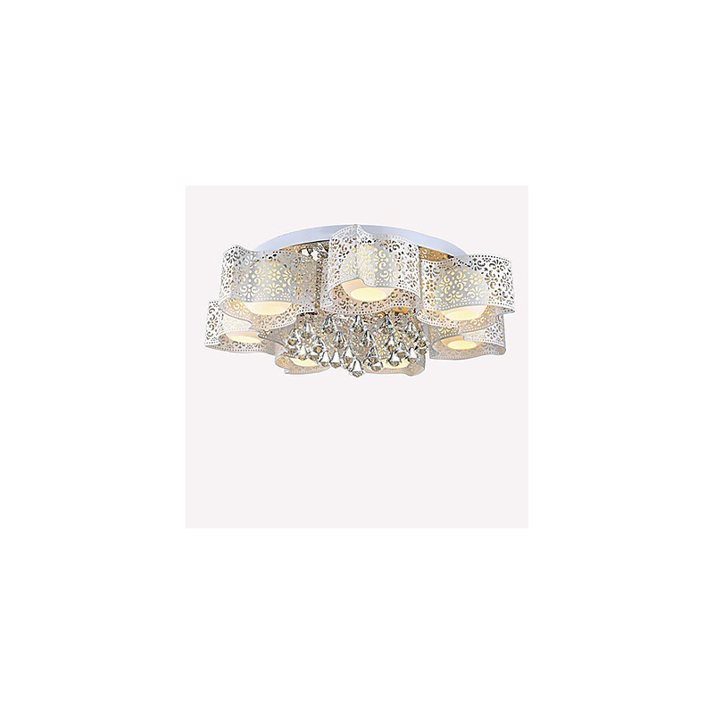 Flush Mount Crystal Modern Contemporary Metal