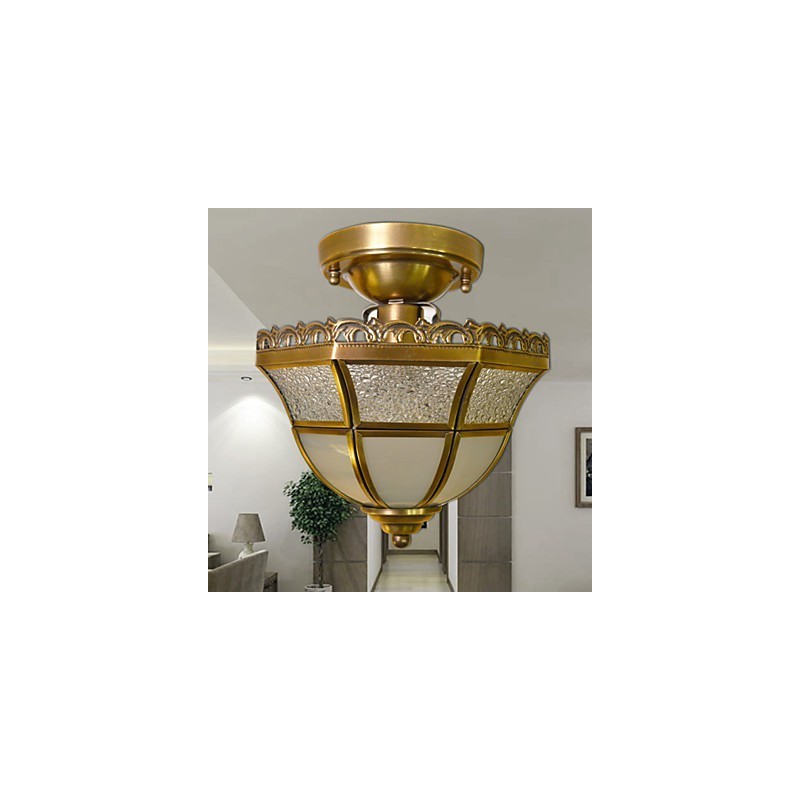 Traditional Classic Mini Style Brass Metal Flush Mount Spot Lights