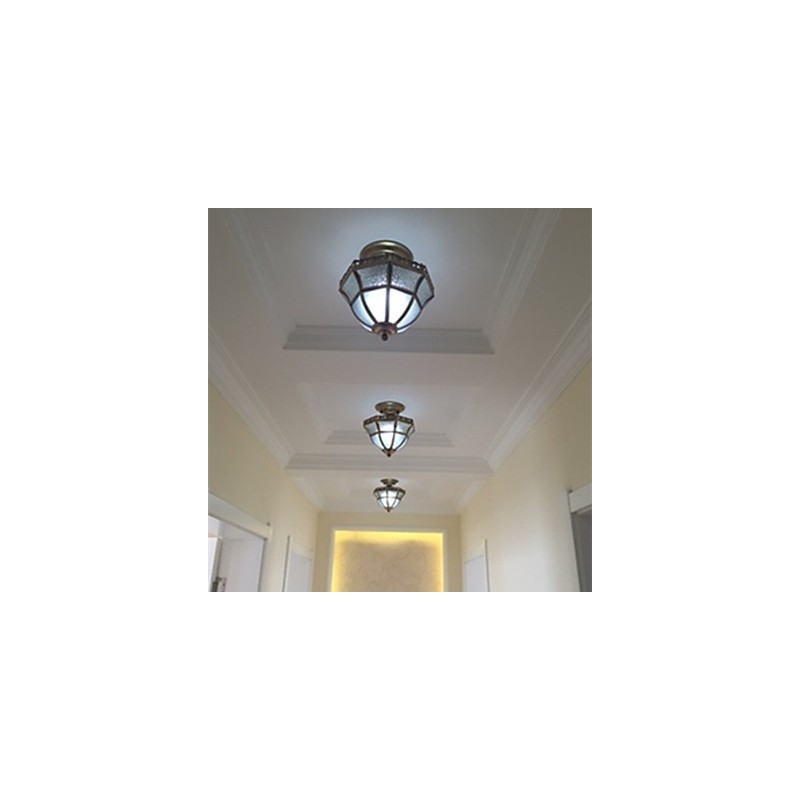 Traditional Classic Mini Style Brass Metal Flush Mount Spot Lights