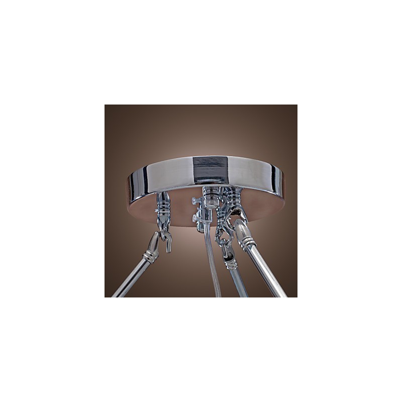 Modern Crystal Flush Mount with 5 Lights Black Fabric Shade