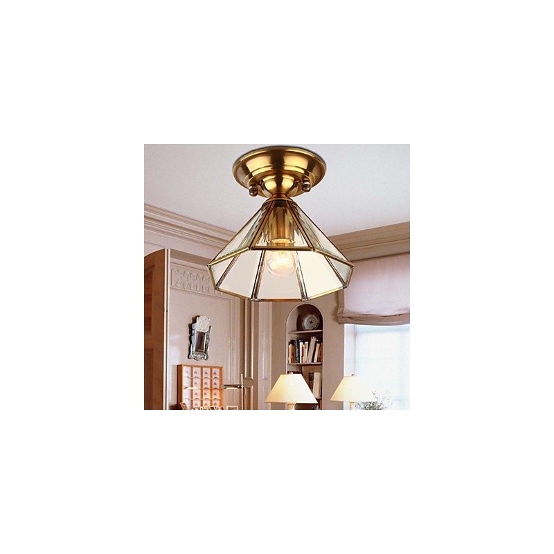 Traditional Classic Mini Style Brass Metal Flush Mount Spot Lights