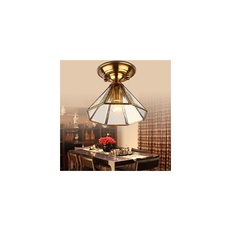 Traditional Classic Mini Style Brass Metal Flush Mount Spot Lights