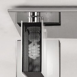 Modern Contemporary Chrome Metal Flush Mount