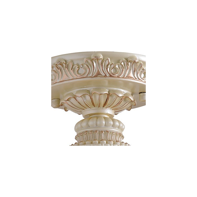 Traditional Classic Mini Style Painting Resin Flush Mount Spot Lights