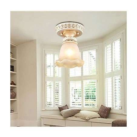 Traditional Classic Mini Style Painting Resin Flush Mount Spot Lights