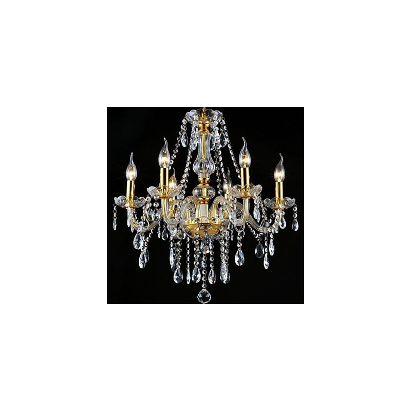 Modern Contemporary Traditional Classic Crystal Electroplated Crystal Chandelier