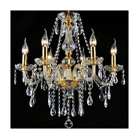 Modern Contemporary Traditional Classic Crystal Electroplated Crystal Chandelier