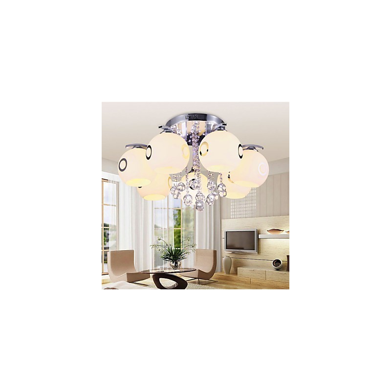 Flush Mount Crystal Modern Contemporary Glass