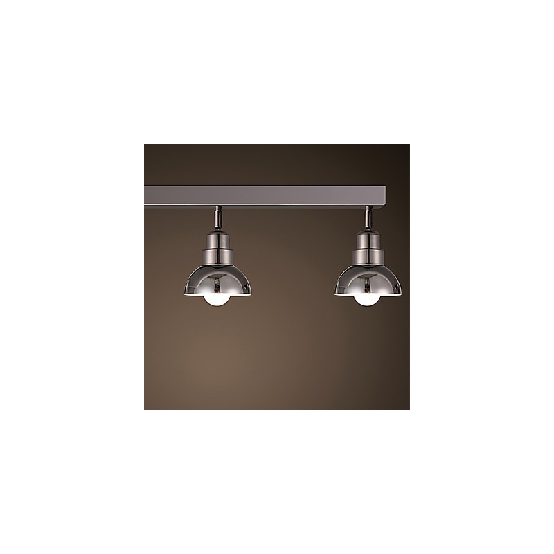 Flush Mount Trinal head Light White Glass Aluminum Frame Fashion Modern