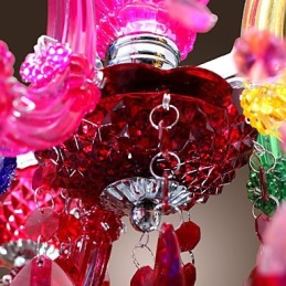 Traditional Classic Crystal Chrome Acrylic Chandelier