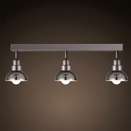 Flush Mount Trinal head Light White Glass Aluminum Frame Fashion Modern